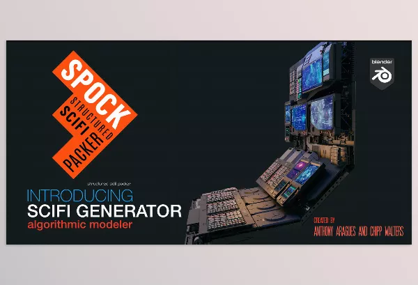 Blender Addon – Spock: Structured Scifi Packer by Chipp Walters – Download