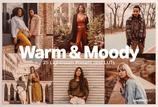 Lightroom Preset – 25 Warm and Moody LUTs and Lightroom Presets by SparkleStock – Download