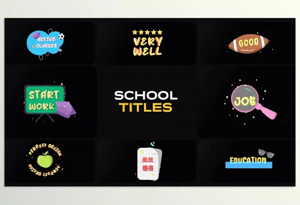 FCP Template – School Titles for FCPX by MisterFlashStore – Download 54217035