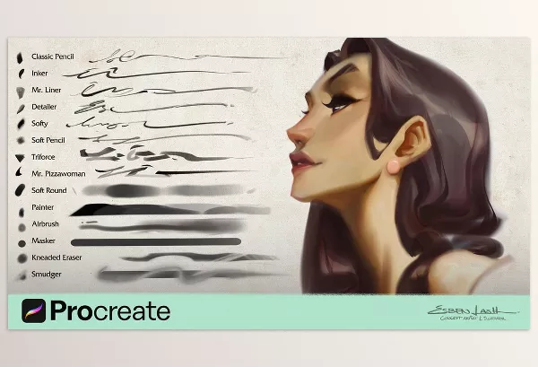 Photoshop Plugin – Procreate Brushpack by Esben Lash – Download