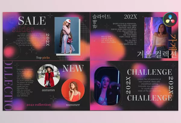 Motion Template – Neon Gradient Sale Slides by LikeThisMotion – Download 54149150