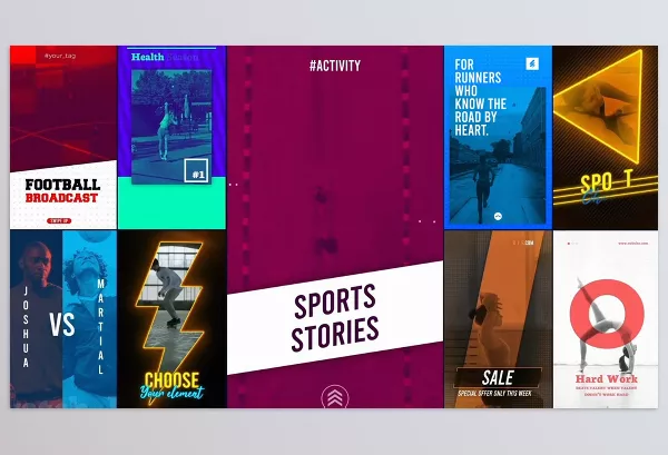Project – Sports Social Media Stories for After Effects by OneMotionStudio – Download 54903733
