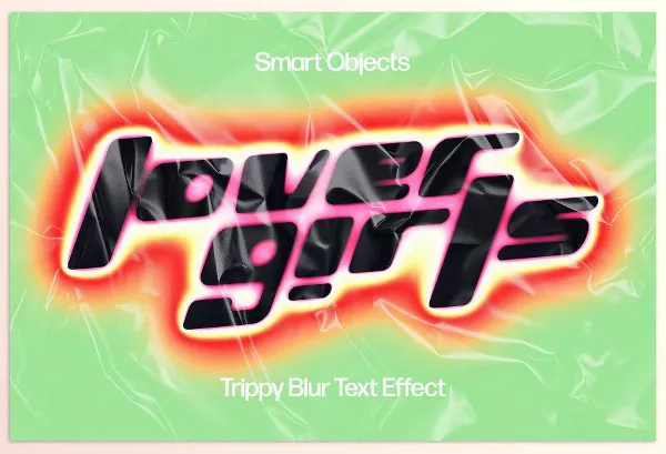 Photoshop Plugin – Trippy Blur Text Effect by Design Squad – Download