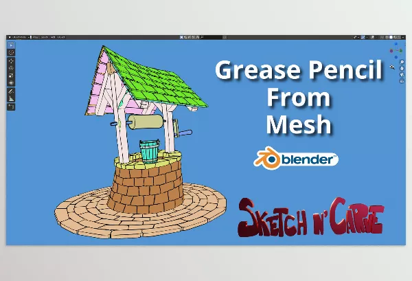 Blender Addon – Grease Pencil From Mesh Pro by Sahin Ersoz – Download