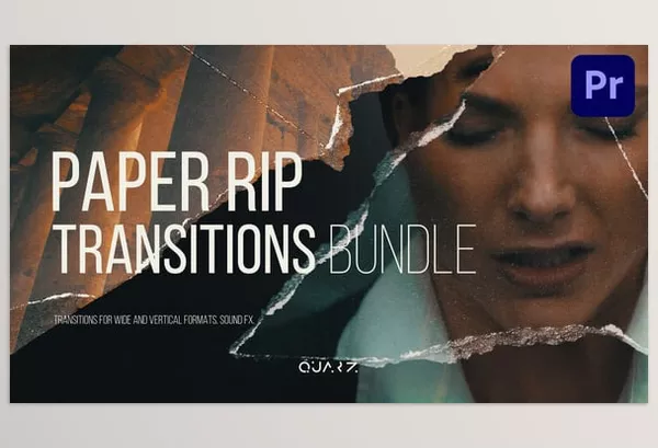 Project – Paper Rip Transitions for Premiere Pro by Quarz – Download 54981365