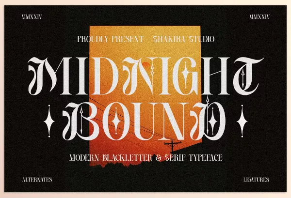 Font – Midnight Bound by Shakira Studio – Download