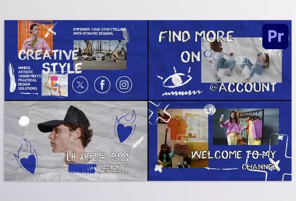 Project – Youtube Artistic Slides for Premiere Pro by OneMotionStudio – Download 54373086