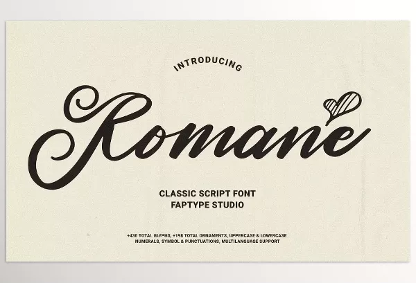 Font – Romane Classic Handwritten Script by Ardana Creative – Download