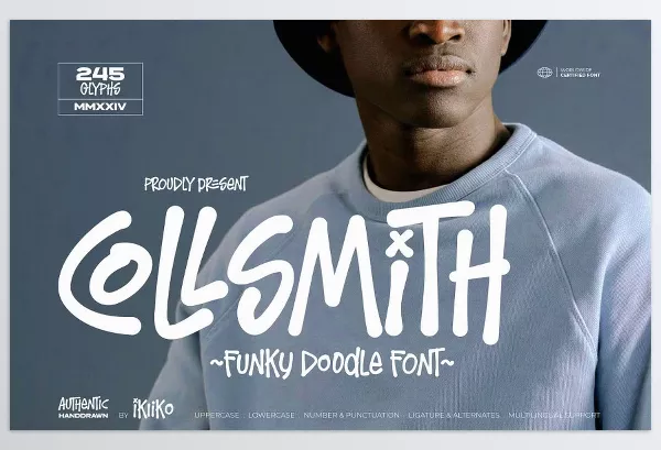 Font – Collsmith Funky Doodle Font by ikiiko – Download