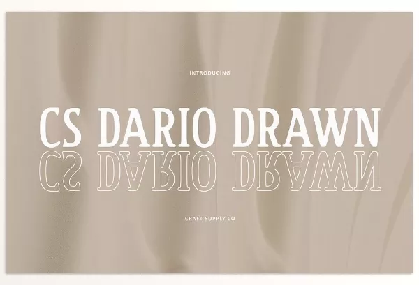 Font – CS Dario Drawn by Craft Supply Co. – Download