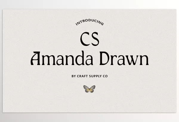 Font – CS Amanda Drawn by Craft Supply Co. – Download