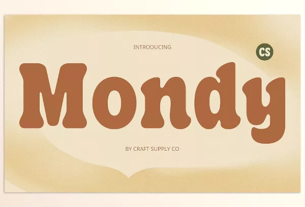 Font – CS Mondy Retro Font by Craft Supply Co. – Download