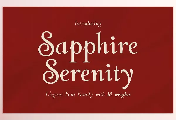 Font – Sapphire Serenity Elegant Serif by HipFonts – Download