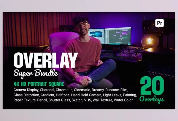 Asset – Overlay Super Bundle for Premiere Pro by Pixamins – Download 55410105