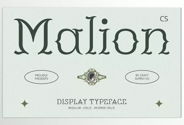 Font – CS Malion Classic Font by Craft Supply Co. – Download