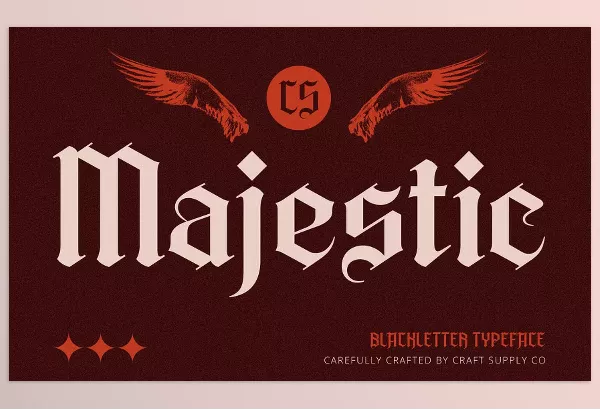 Font – CS Majestic Blackletter Font by Craft Supply Co. – Download