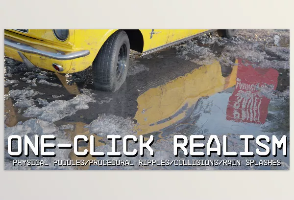 Blender Addon – Physical Puddles Pro Addon for Blender by Lazy3D – Download