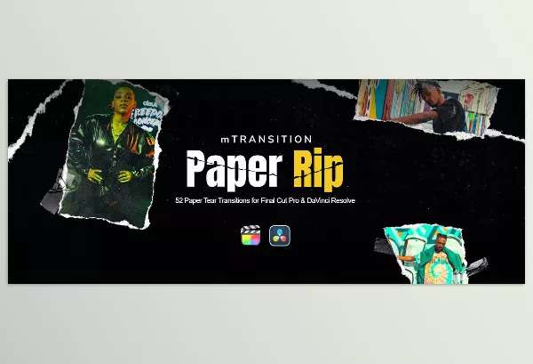 FCP Template – mTransition Paper Rip by MotionVFX – Download