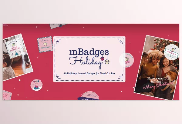 FCP Template – mBadges Holiday by MotionVFX – Download