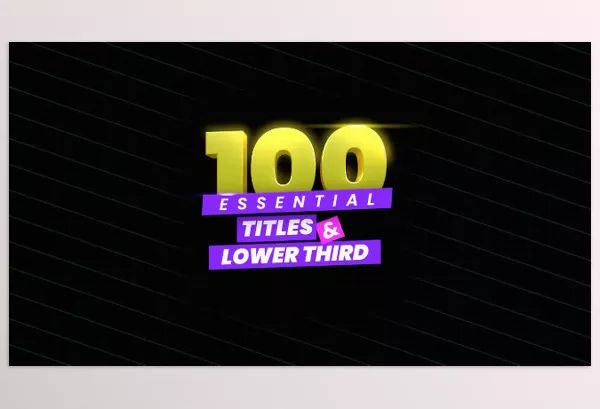 FCP Template – 100 Essential Titles and Lower Thirds by LenoFX – Download