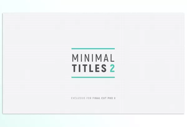 FCP Template – Minimal Titles 2 by LenoFX – Download