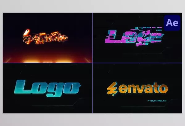 Project – Cyberpunk Logo Reveal After Effects by OneMotionStudio – Download 55608729