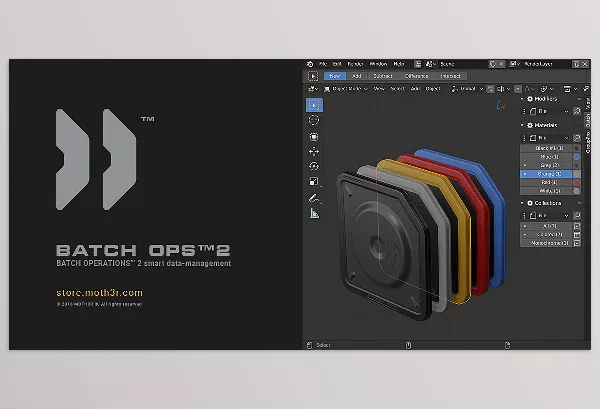 Blender Addon – Batch Operations by MOTH3R – Download