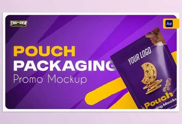 Motion Template – Pouch Packaging Promo Mockup by ThunderMotion – Download 54995395