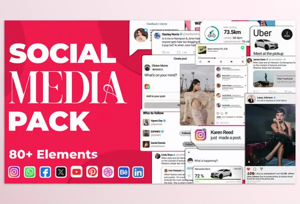 Font – Social Media Pack by PavDesigner – Download 55874489