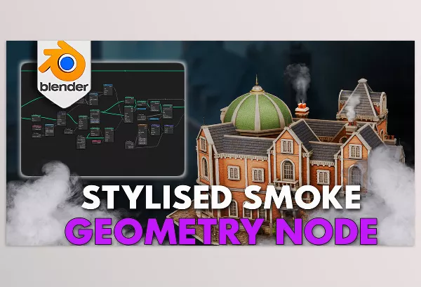 Blender Addon – Blender 4 3DT Smoke Generator Geometry Node by 3D Tudor – Download