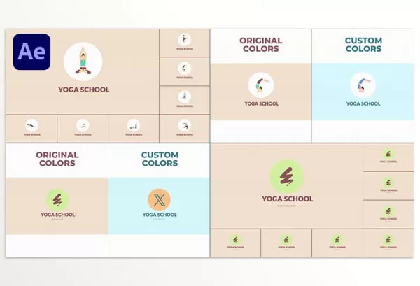 Plugin – Yoga School Logo Reveal for After Effects by OneMotionStudio – Download 55944942