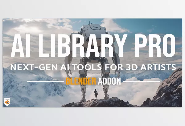 Blender Addon – Blender AI Library Pro by Blender Procedural – Download