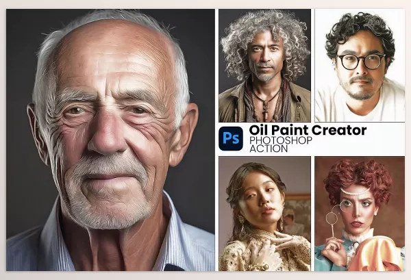 Photoshop Plugin – Oil Paint Creator Photoshop Action by MRI STUDIO – Download