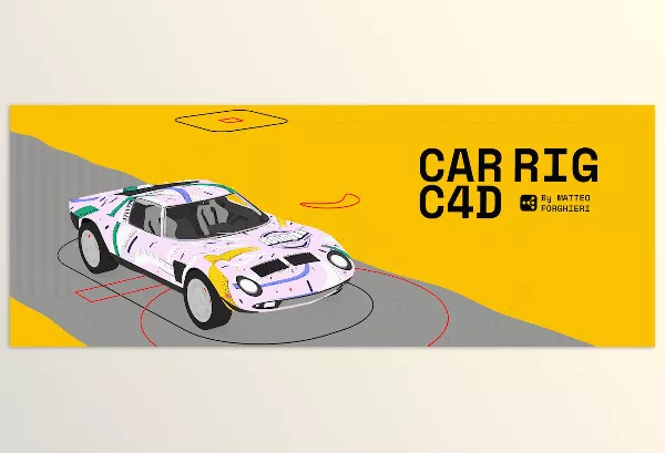 C4D Asset – Car Rig for C4D by matteo forghieri – Download