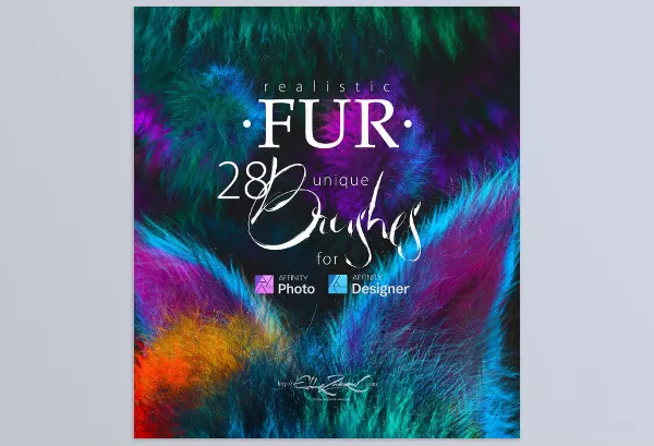 Asset – Realistic FUR Brushes for Affinity Photo and Designer by Eldar Zakirov – Download