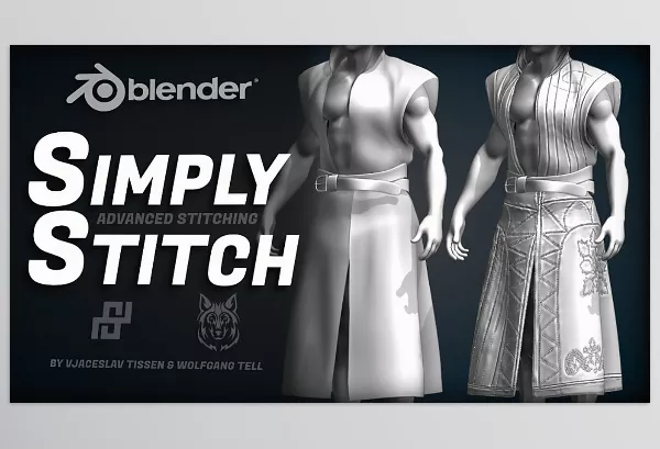 Blender Addon – Simply Stitch by VjaceslavT – Download