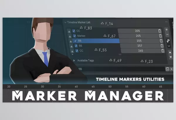 Blender Addon – Marker Manager by TinkerBoi – Download
