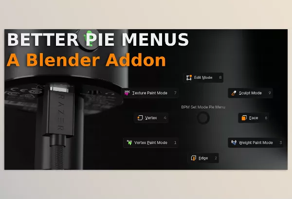 Blender Addon – Better Pie Menus by Pitiwazou – Download