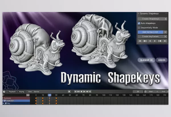 Blender Addon – Dynamic Shapekeys by Vovrzull – Download