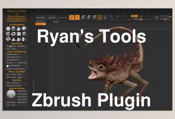 Plugin – Ryan’s Tools: Zbrush Plugin by Ryan Kittleson – Download