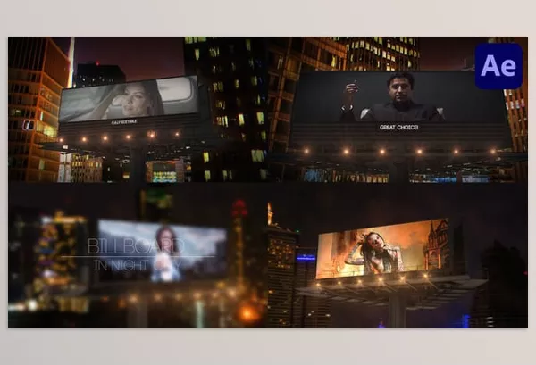 Plugin – Billboard In Night City for After Effects by MotionStudio – Download 56323304
