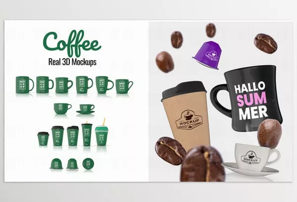 Lightroom Preset – Coffee Cup Real 3D Mockups by Pixamins – Download 45571616