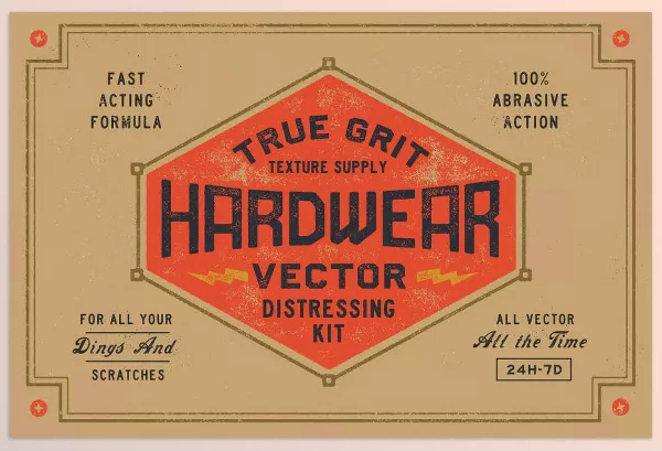 Illustrator Plugin – Vector Distressing Kit for Illustrator by True Grit Texture Supply – Download