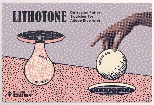 Illustrator Plugin – Lithotone for Illustrator by True Grit Texture Supply – Download
