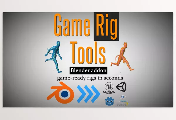 Blender Addon – Game Rig Tools by CGDive – Download