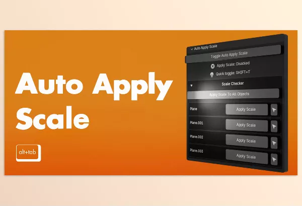 Blender Addon – Auto Apply Scale s by Alt Tab – Download