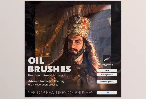 Blender Addon – Procreate brushes Oil’s Powerpack for traditional Lovers! by THE KRODH-X – Download