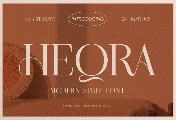 Font – Heqra Modern Serif Font by timelesstype.co – Download