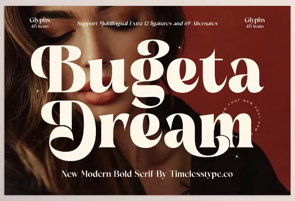Font – Bugeta Dream New Modern Bold Serif by timelesstype.co – Download
