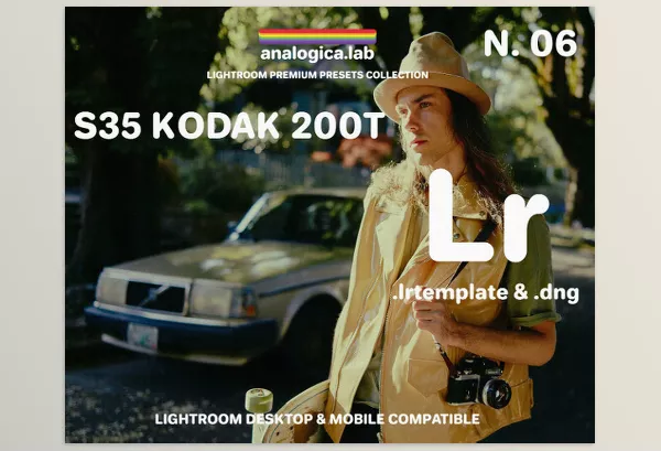 Lightroom Preset – S35 KODAK 200T S35MM Film Simulation by Analogica Lab – Download